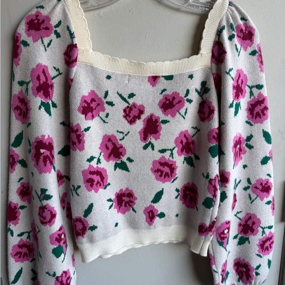 Willow & Wind Floral Sweater Size S - Picture 8 of 10